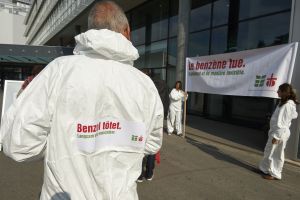Aktion "Benzol" Foto: Charles Ellena, Lausanne, 26.09.2016